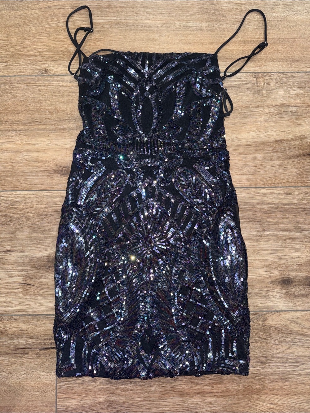 iridescent black dress Dresses | Multicolor Sequin Stretch Spaghettisreap Party Homecoming Enhance your prom night